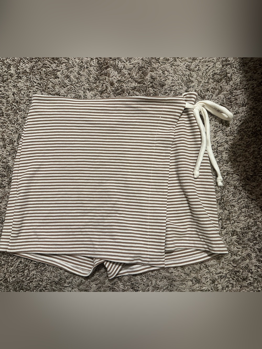 Striped Knit Skort Style bottoms